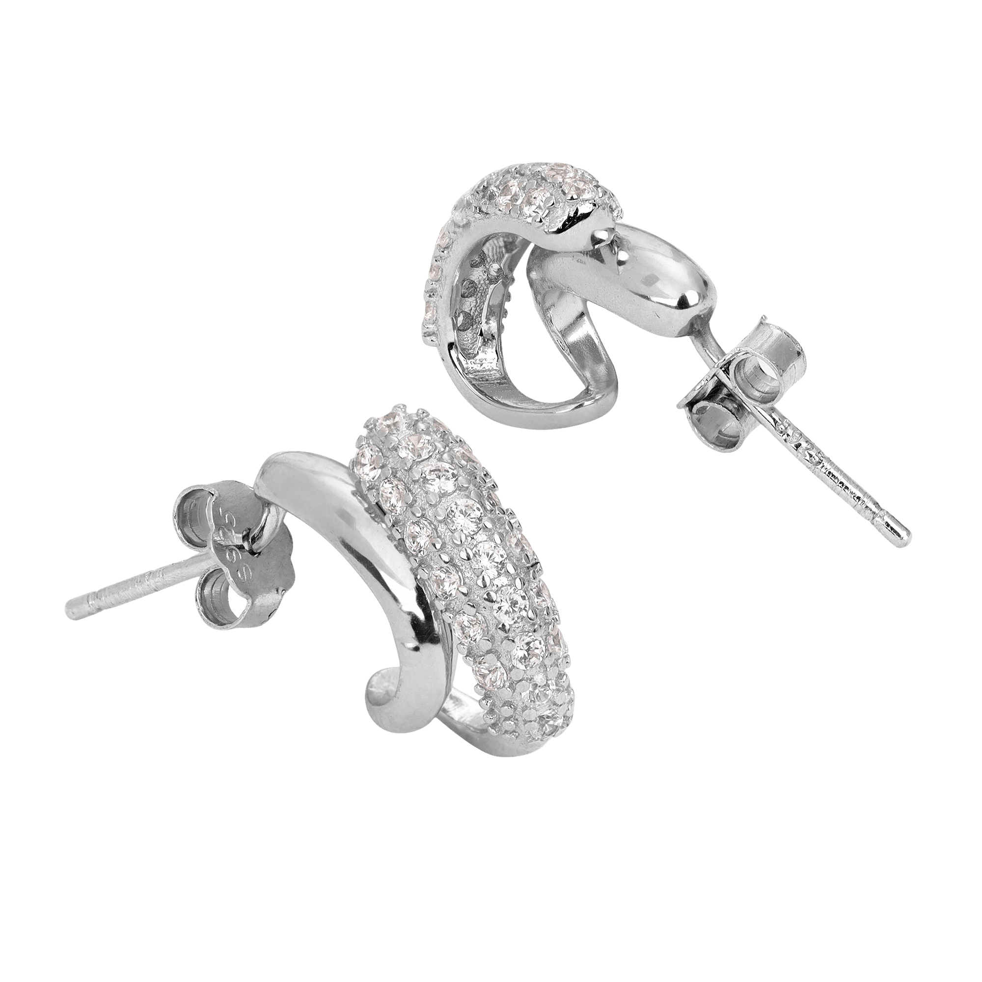 Glitzy Golden Textured Hoop Earrings