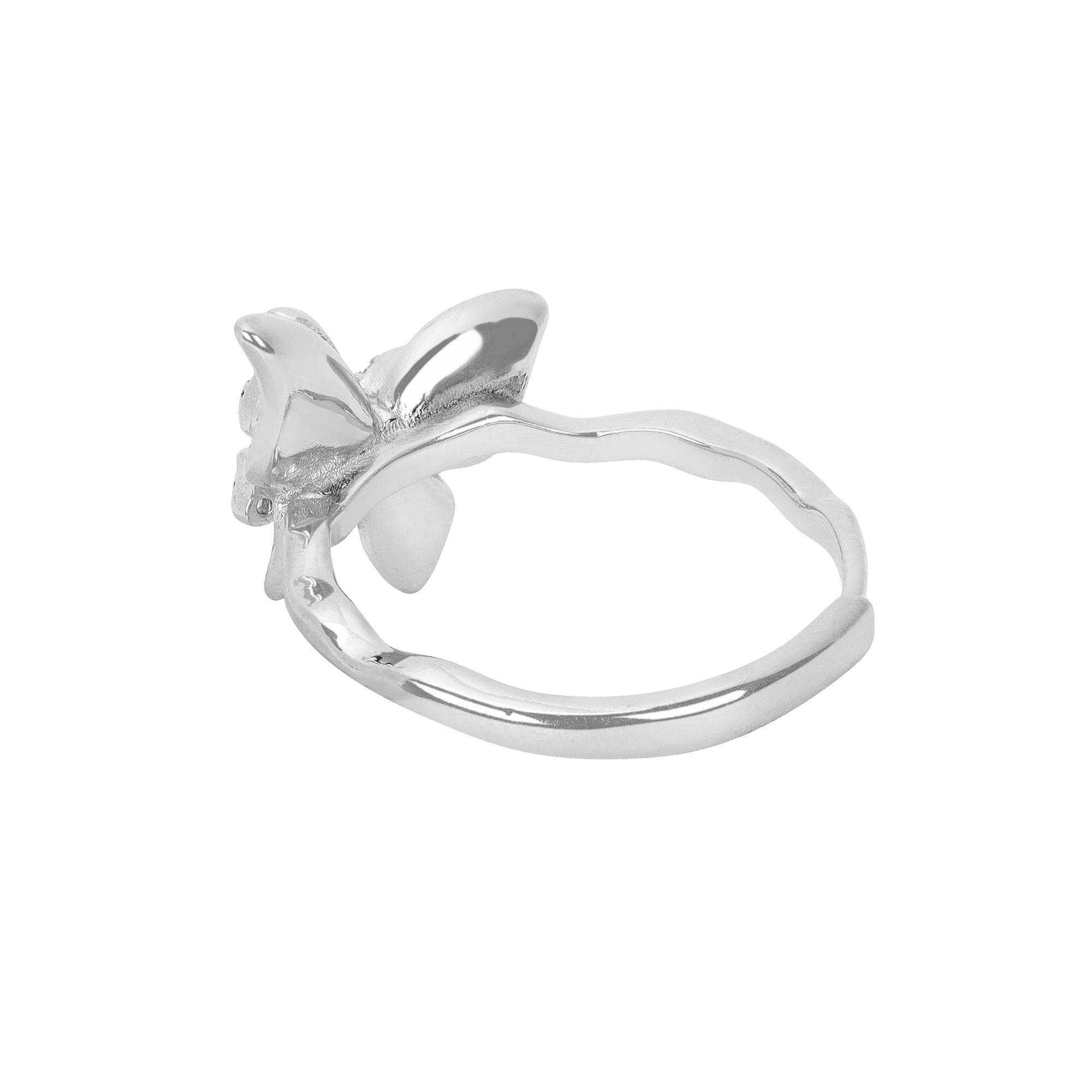 Fluttering Wings Diamond-Cut Ring