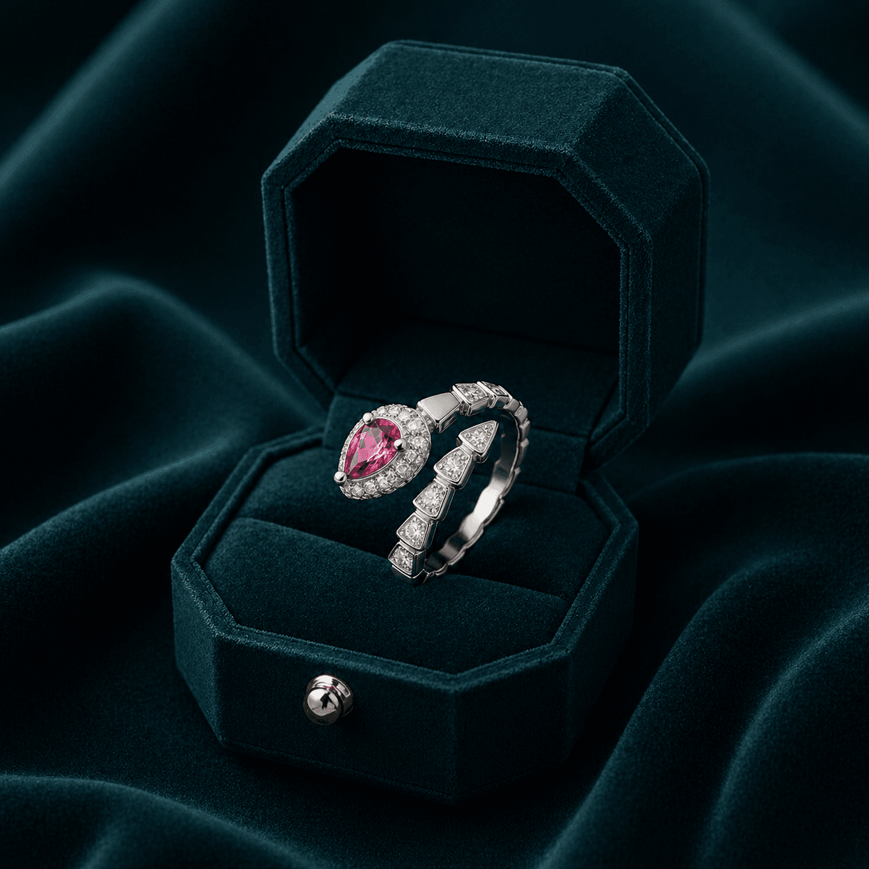 Ruby Red Marquise Cocktail Ring alternate view