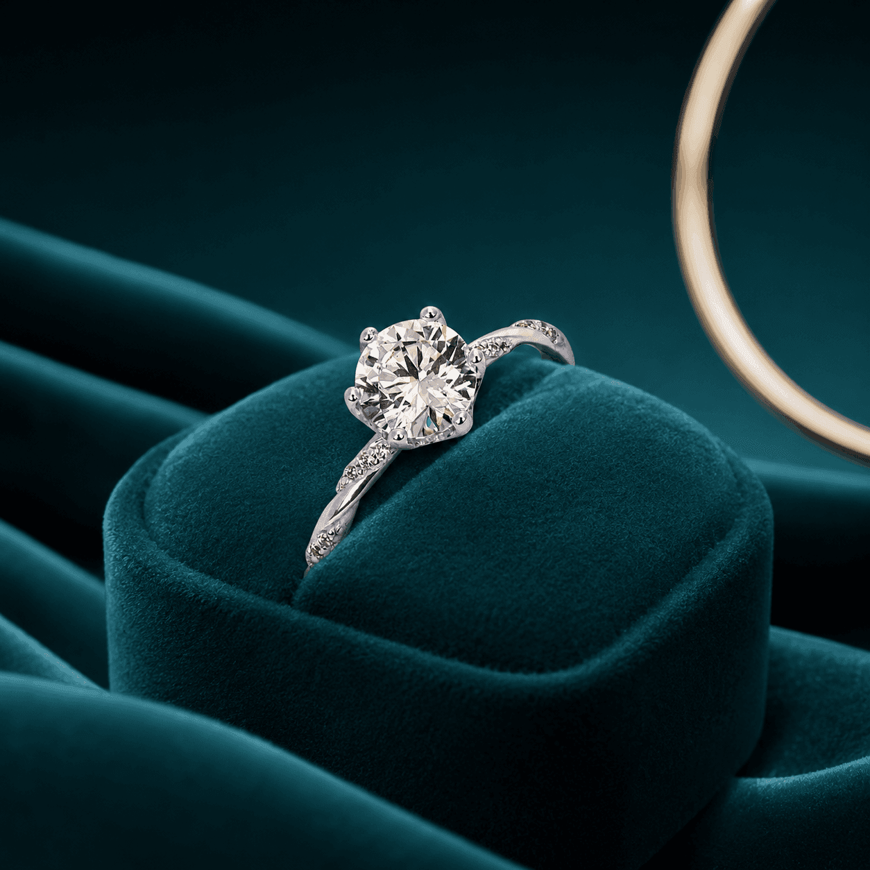 Classic Solitaire Round Cut Ring