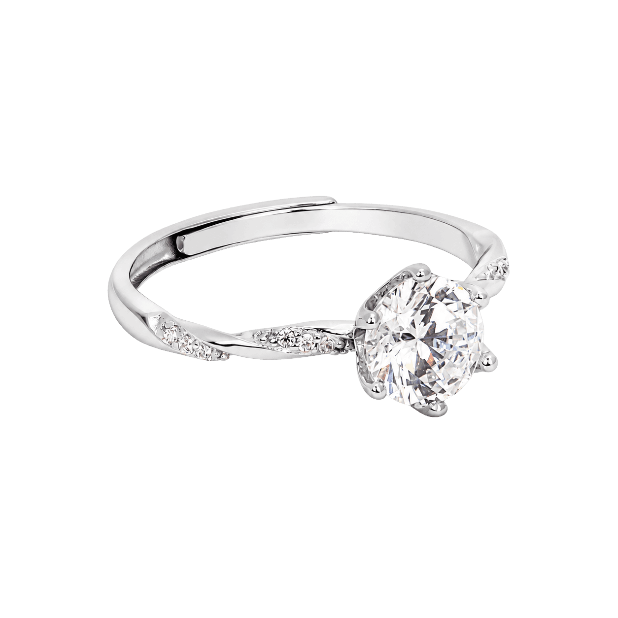 Classic Solitaire Round Cut Ring