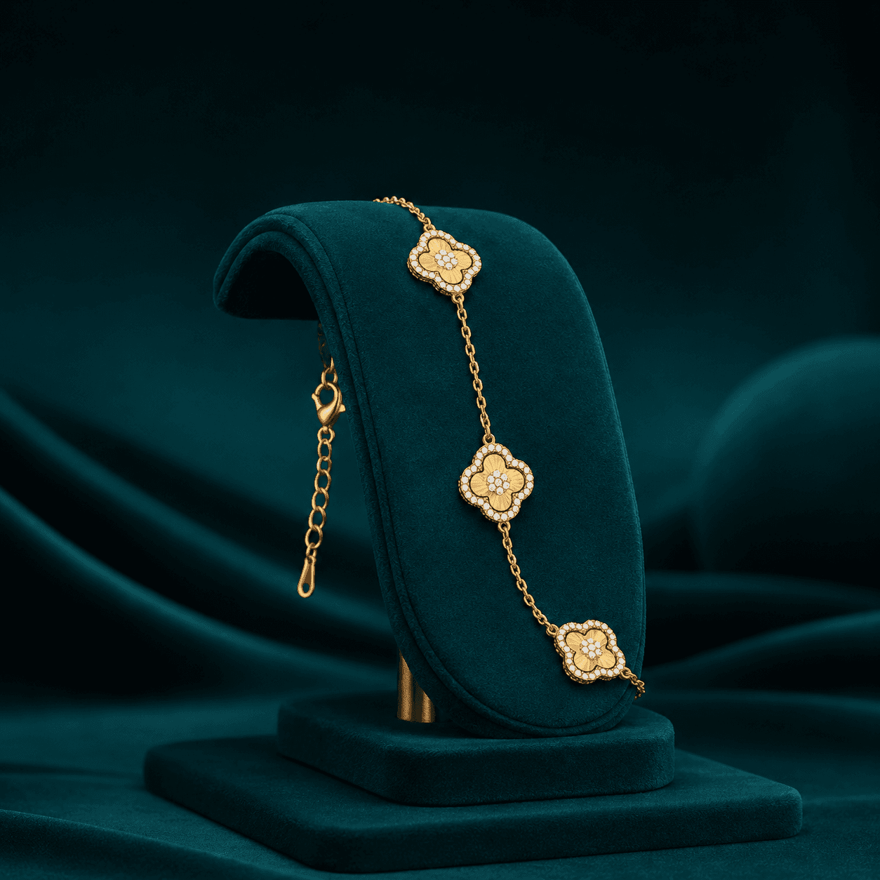 Golden Square Station Chain Bracelet