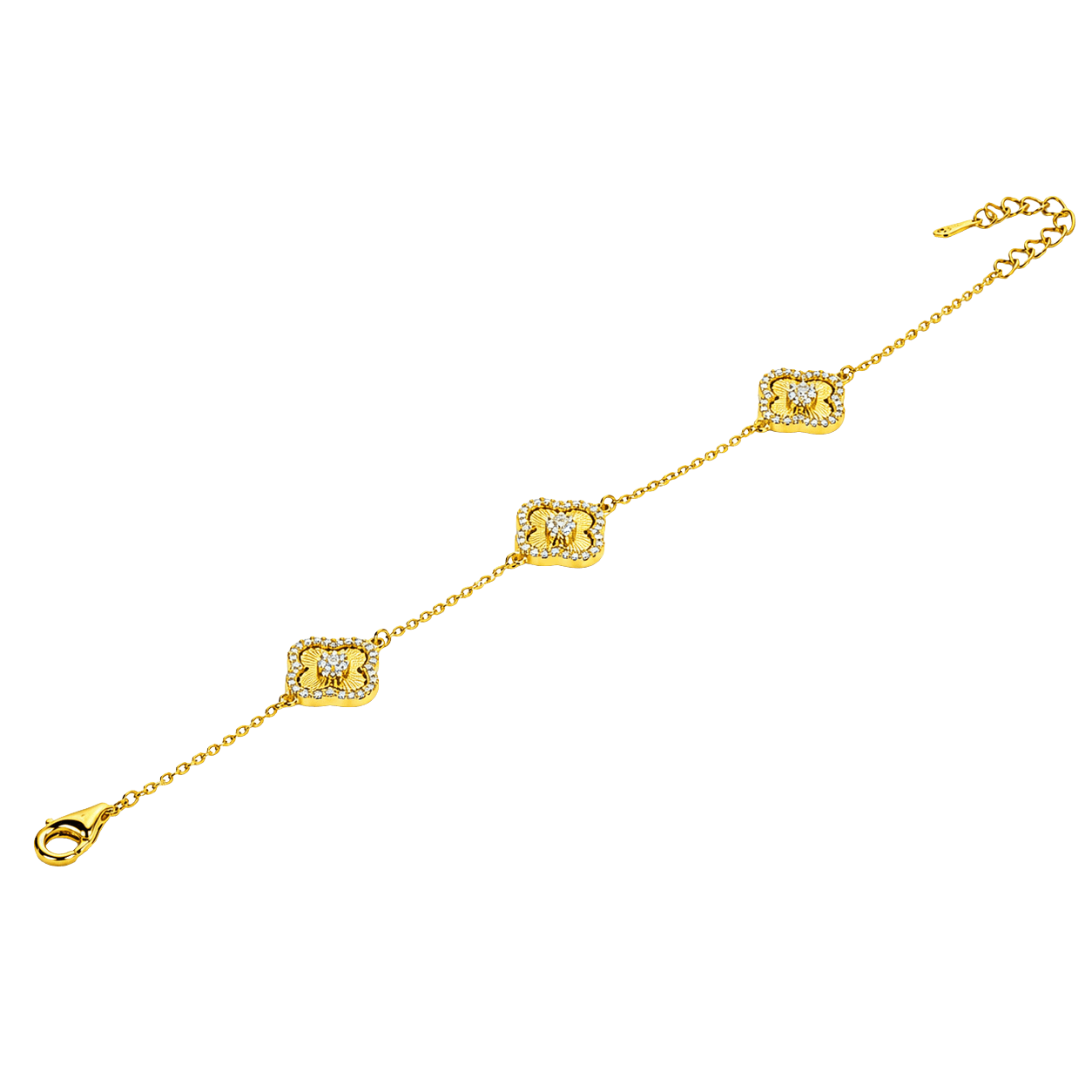 Golden Square Station Chain Bracelet view 1