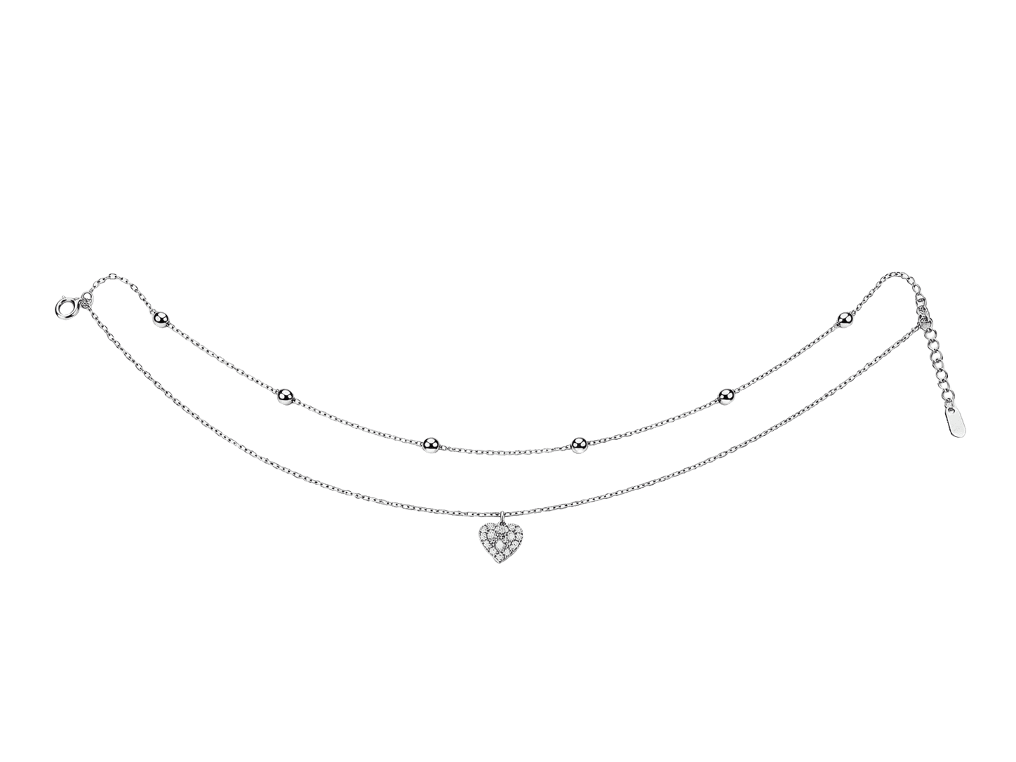 Luxe Heart Anklet view 1