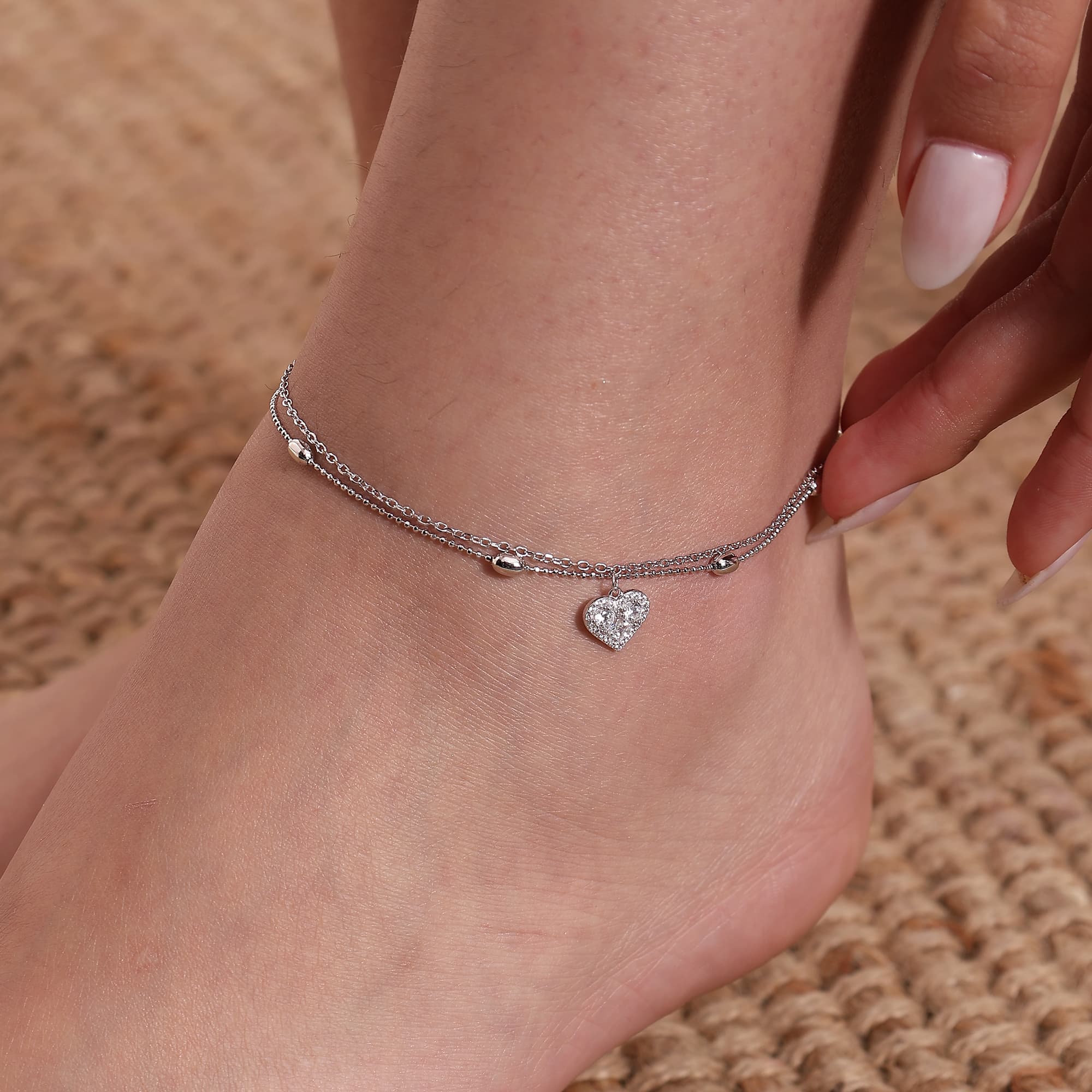 Luxe Heart Anklet