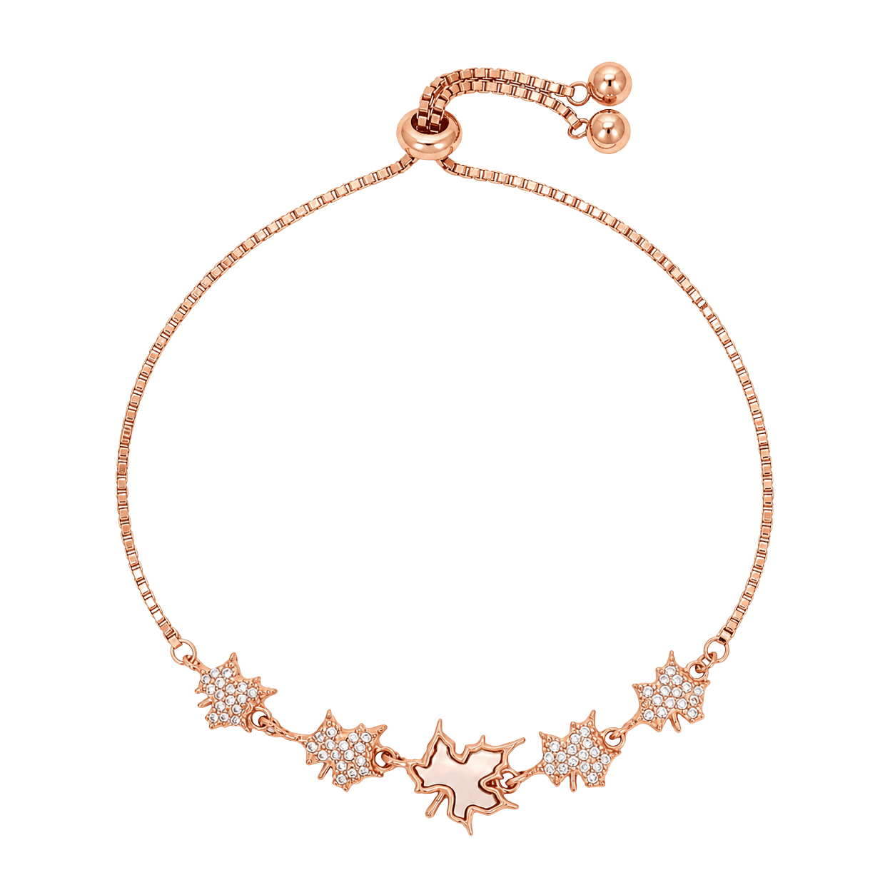 Aurora Maple Leaf Chain Bracelet view 1