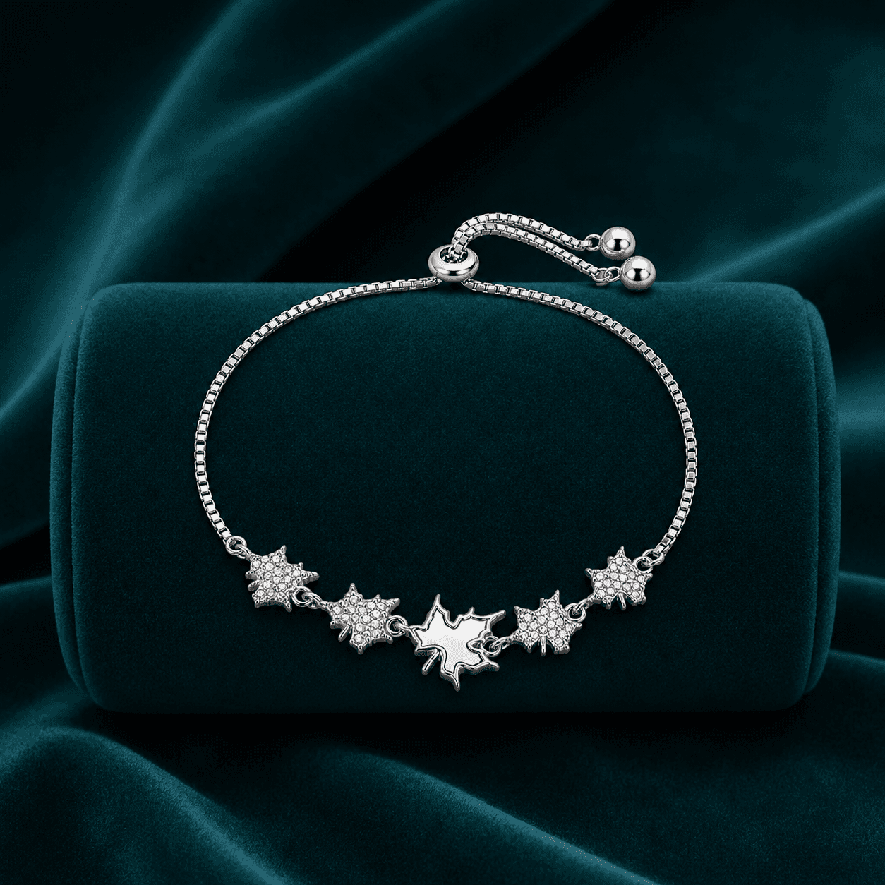 Aurora Maple Leaf Chain Bracelet alternate view