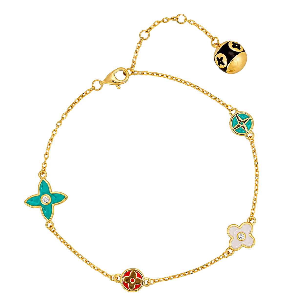 Boho Shape Gold Chain Bracelet