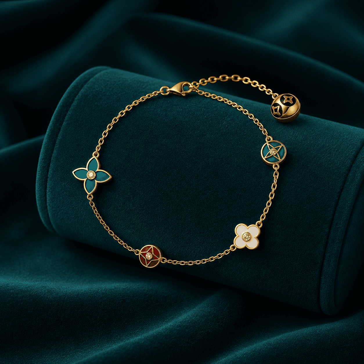Boho Shape Gold Chain Bracelet
