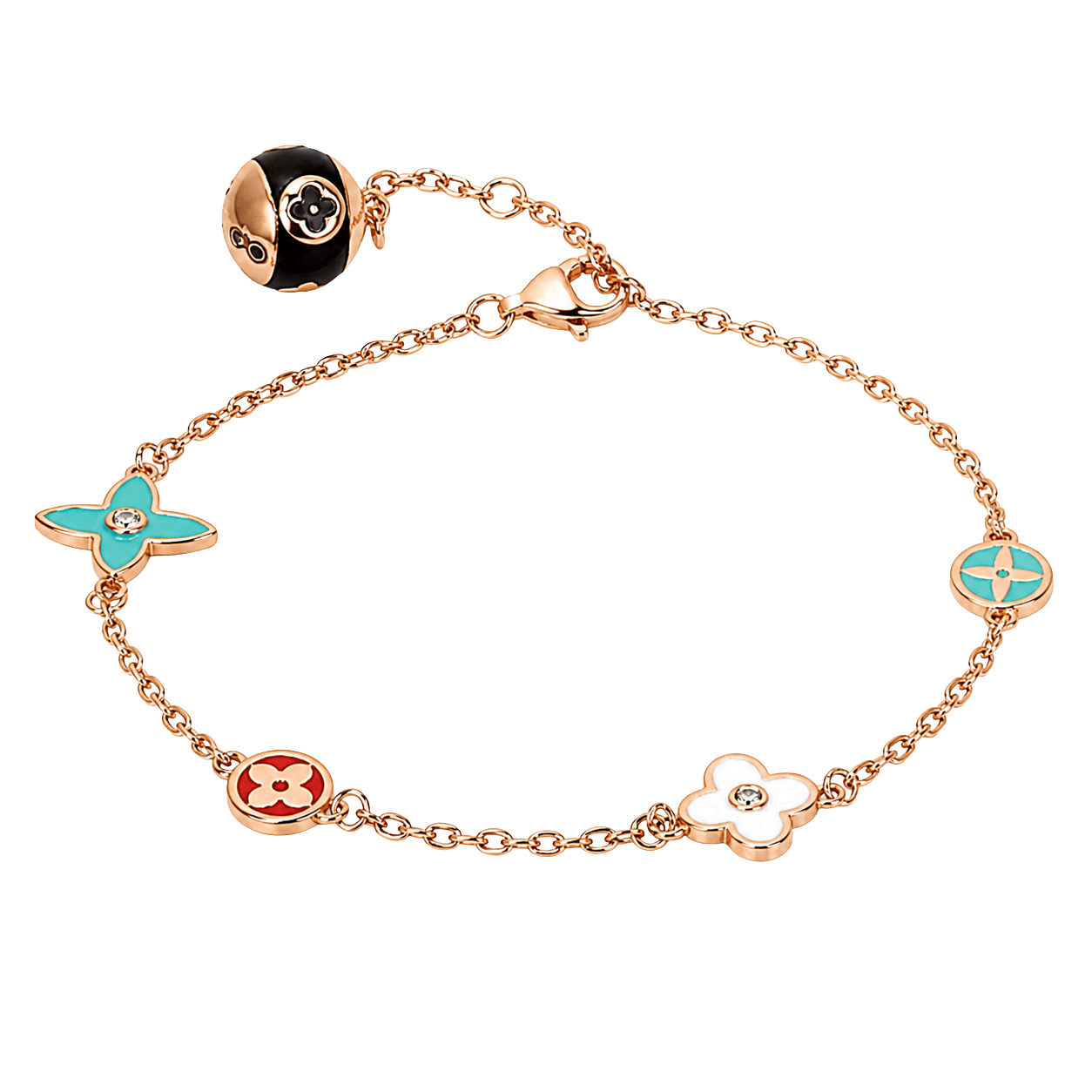 Boho Shape Rose Gold Chain Bracelet