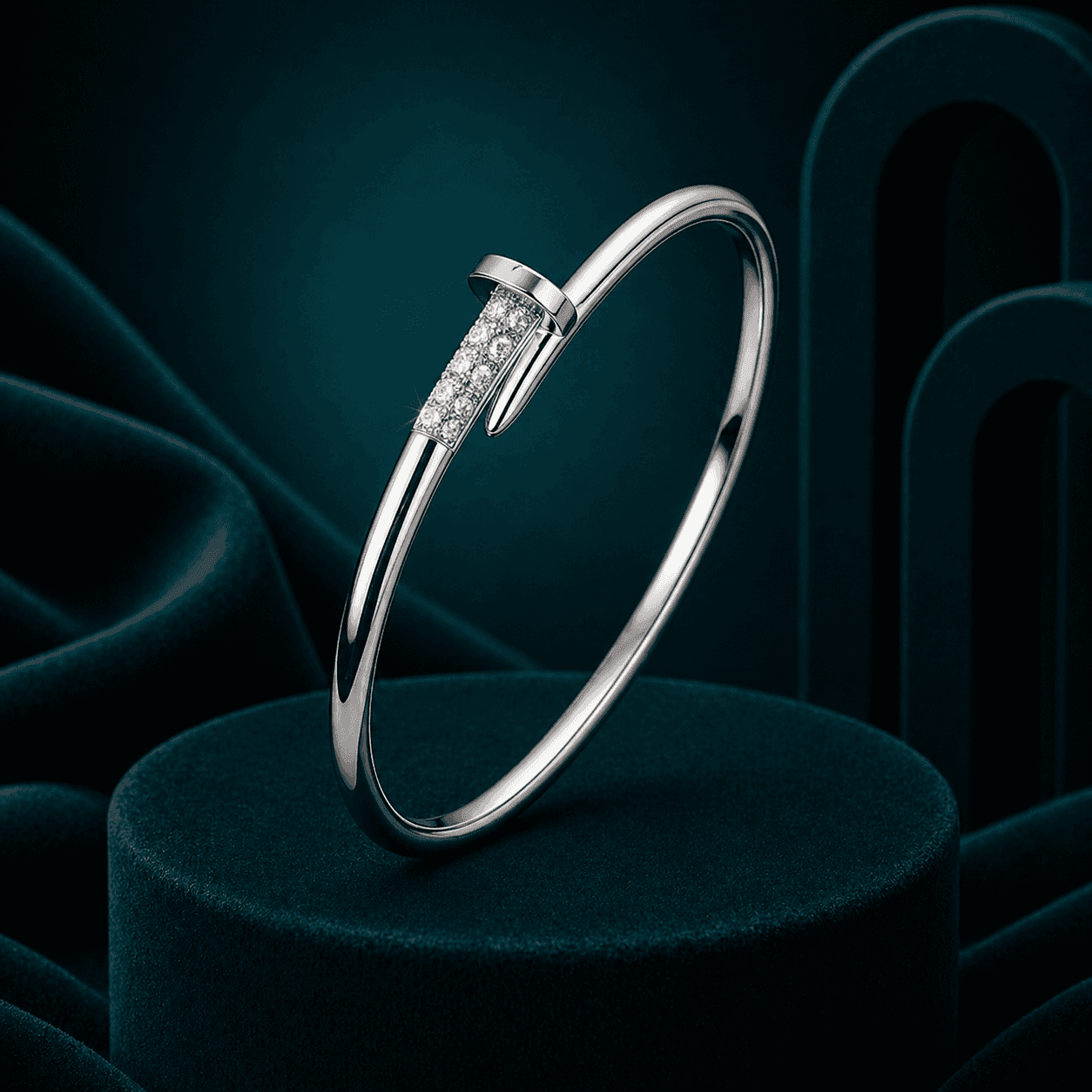 Classic Nail Bangle Bracelet alternate view