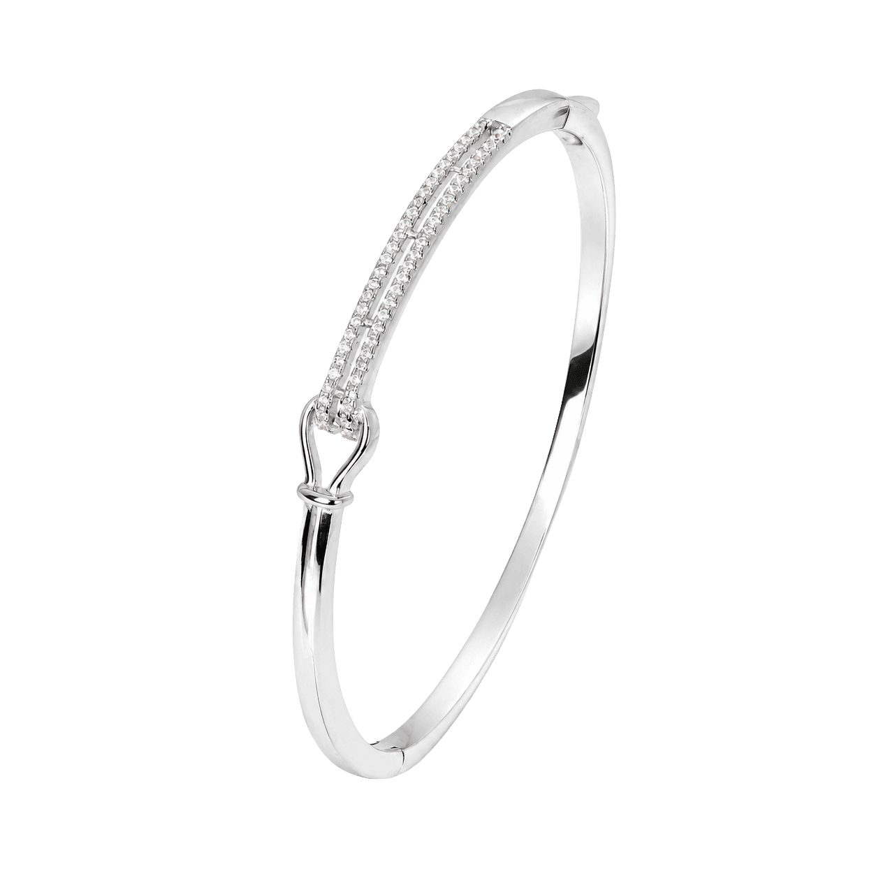 Elegant Knot Link Bangle Bracelet