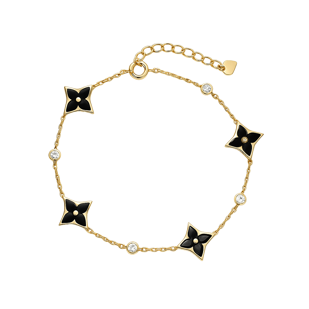 Minimalist Square Motif Chain Bracelet