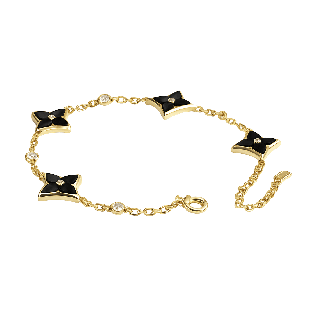 Minimalist Square Motif Chain Bracelet
