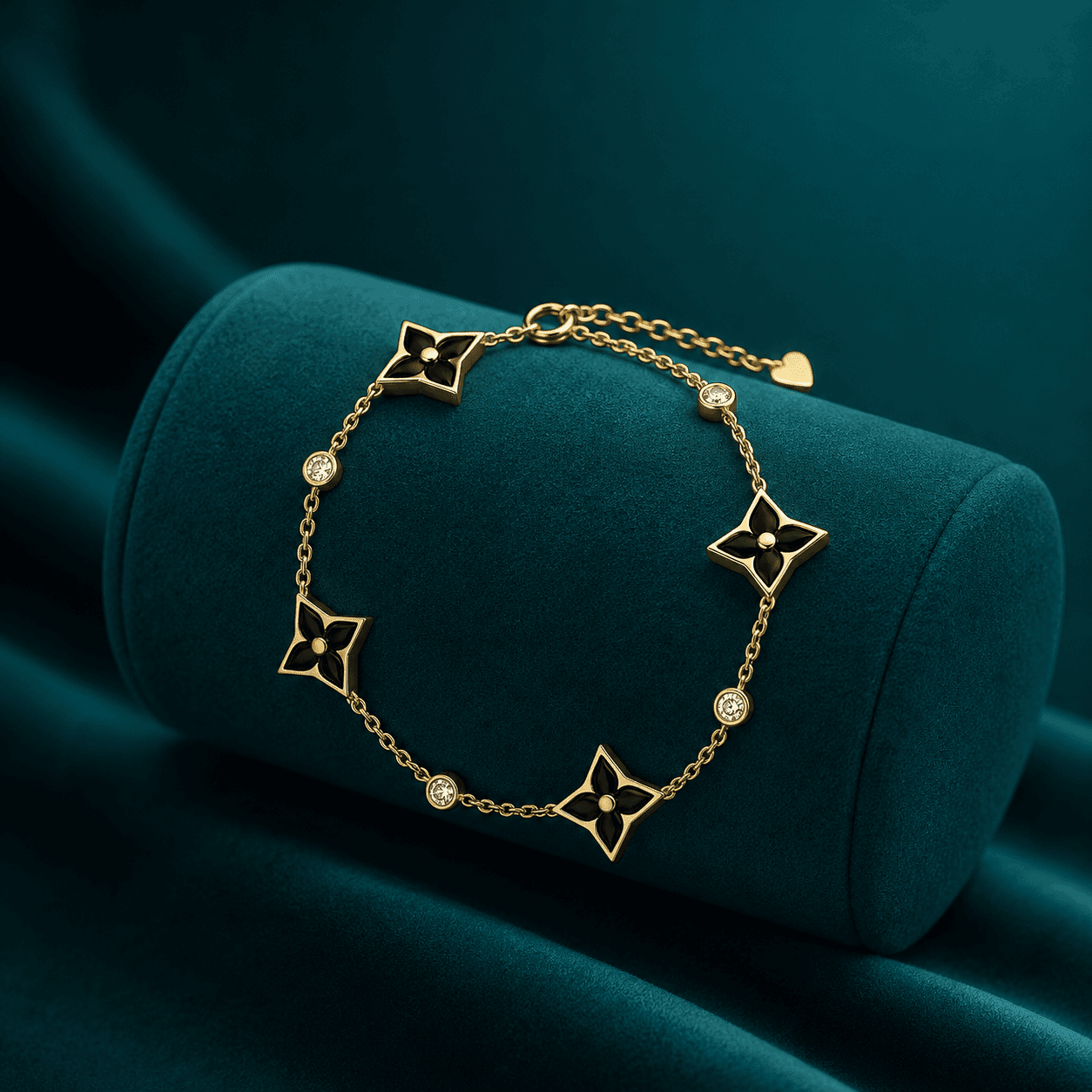 Minimalist Square Motif Chain Bracelet alternate view