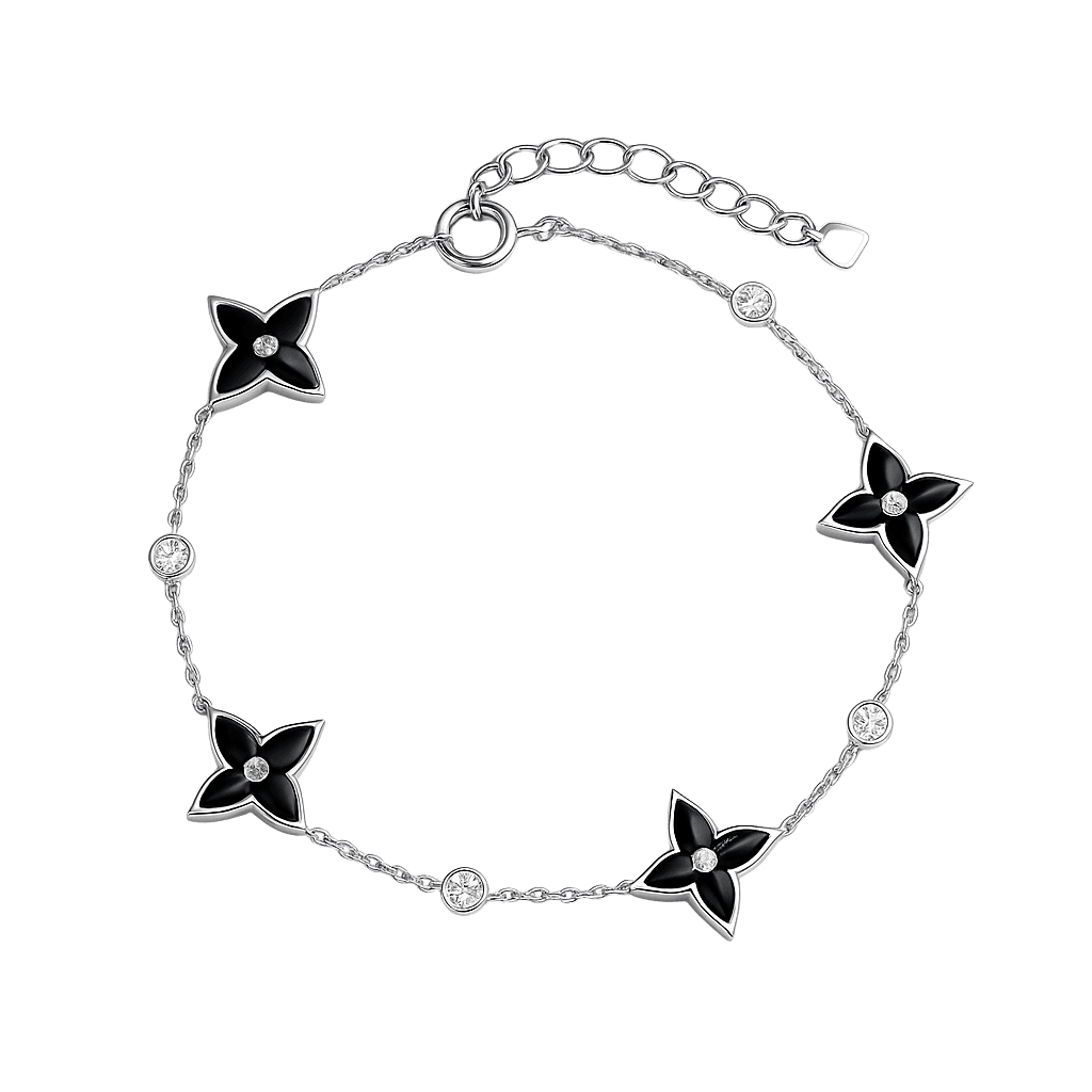 Minimalist Square Motif Chain Bracelet