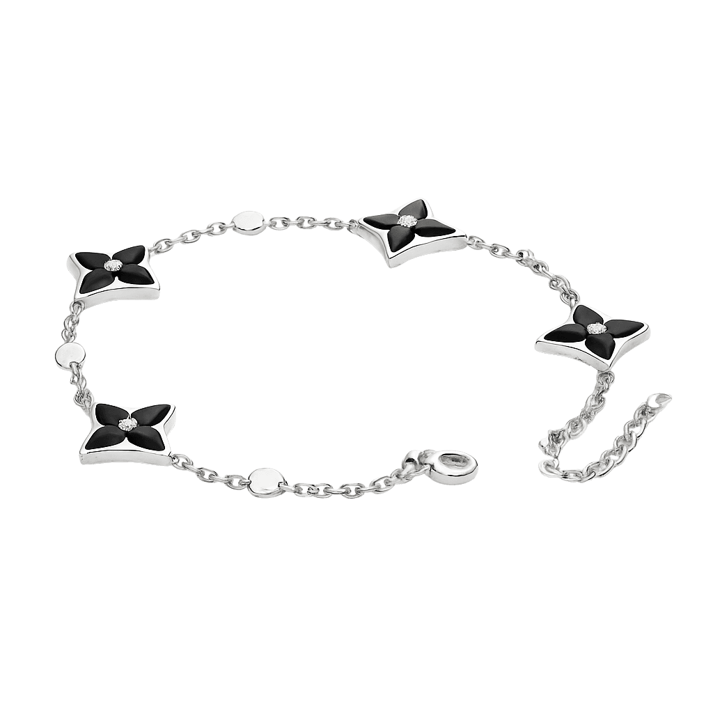 Minimalist Square Motif Chain Bracelet