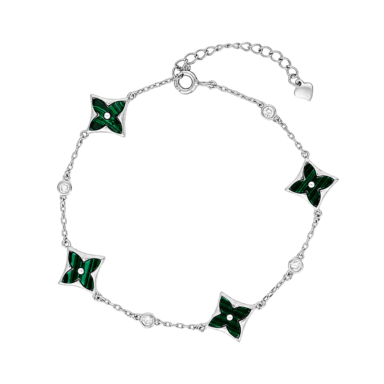 Nova Green Star Chain Bracelet