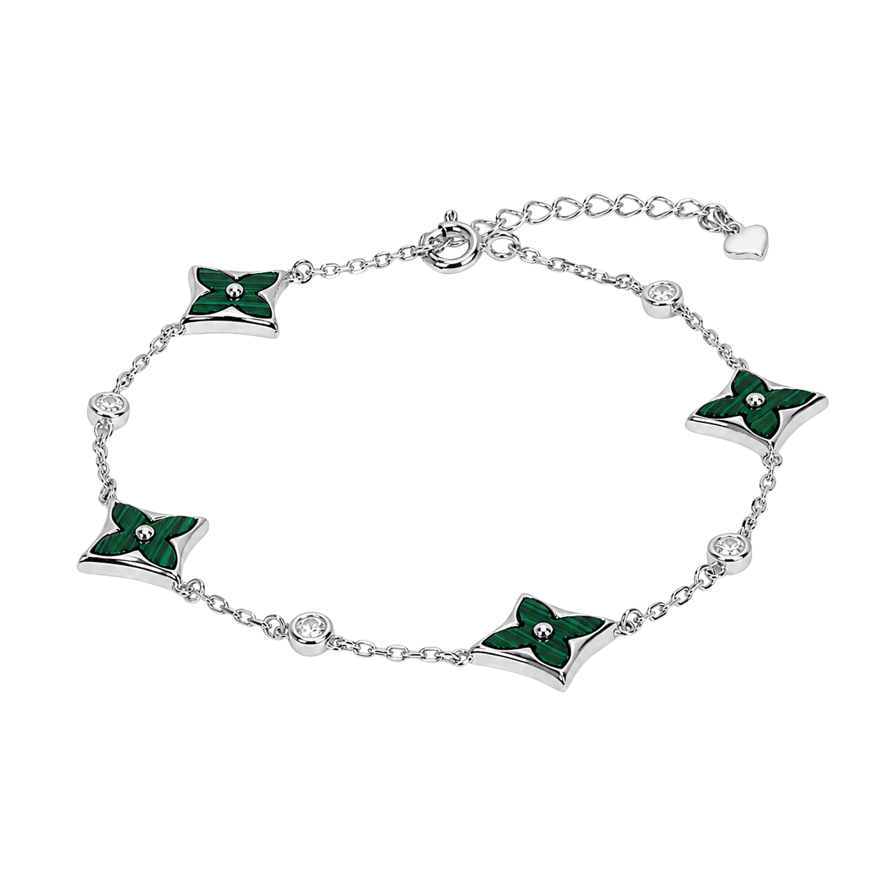 Nova Green Star Chain Bracelet
