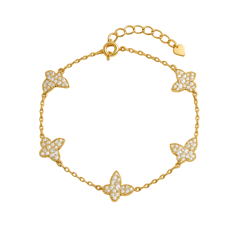 Quirky Butterfly Classic Chain Bracelet