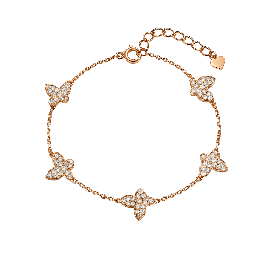 Quirky Butterfly Classic Chain Bracelet