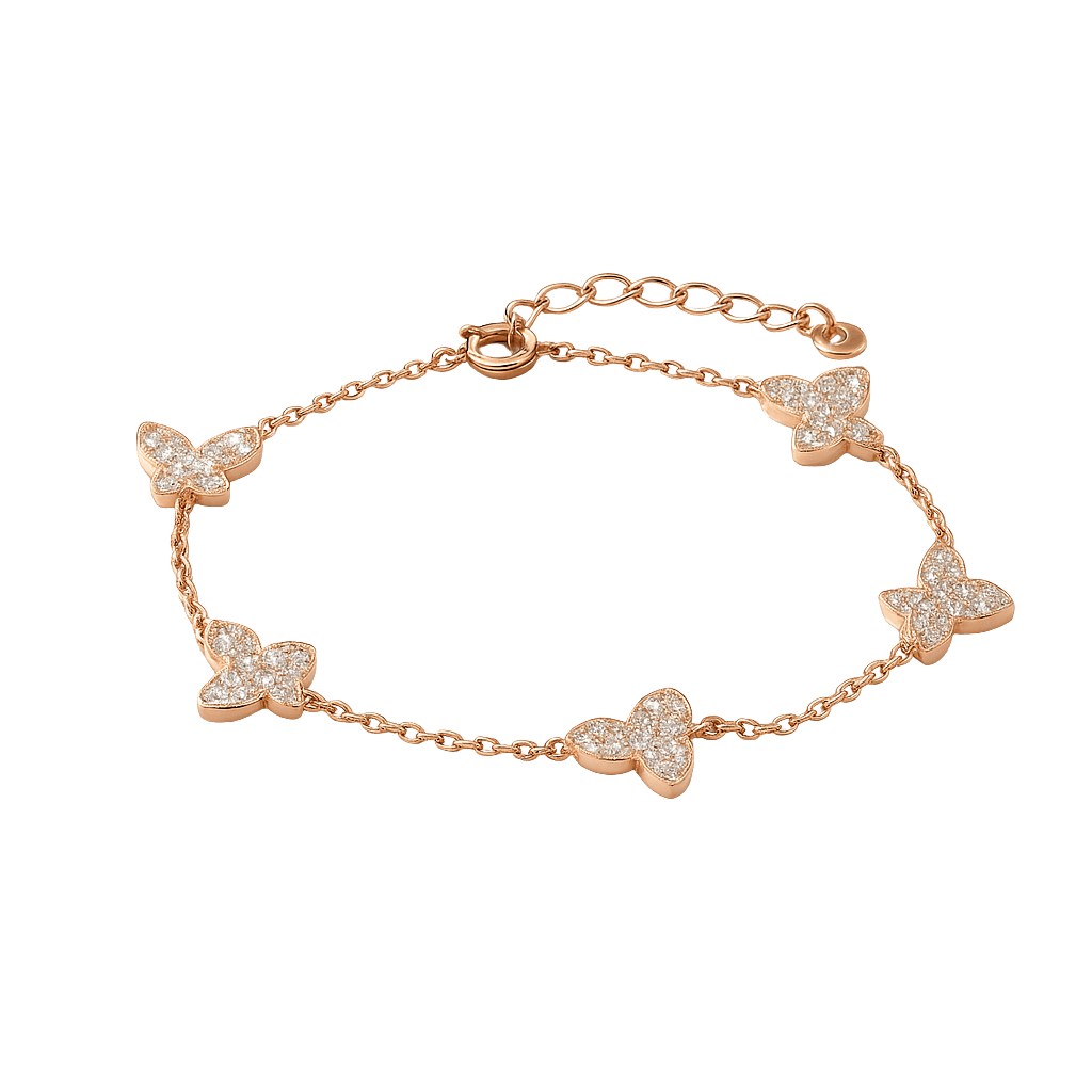 Quirky Butterfly Classic Chain Bracelet
