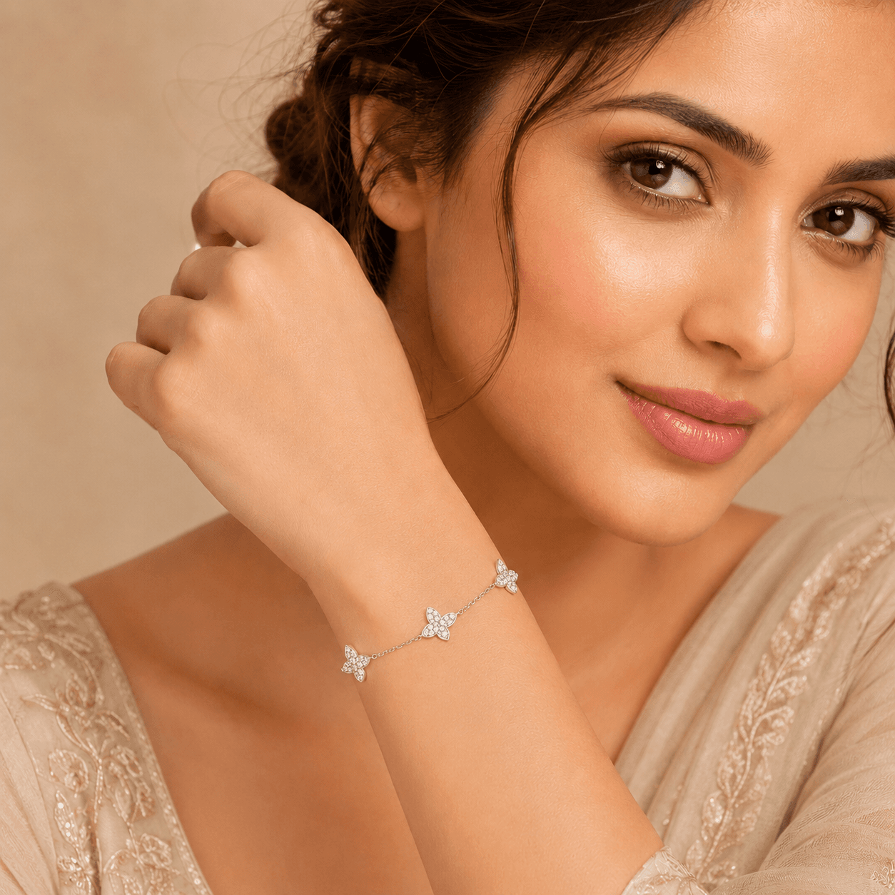Quirky Butterfly Classic Chain Bracelet