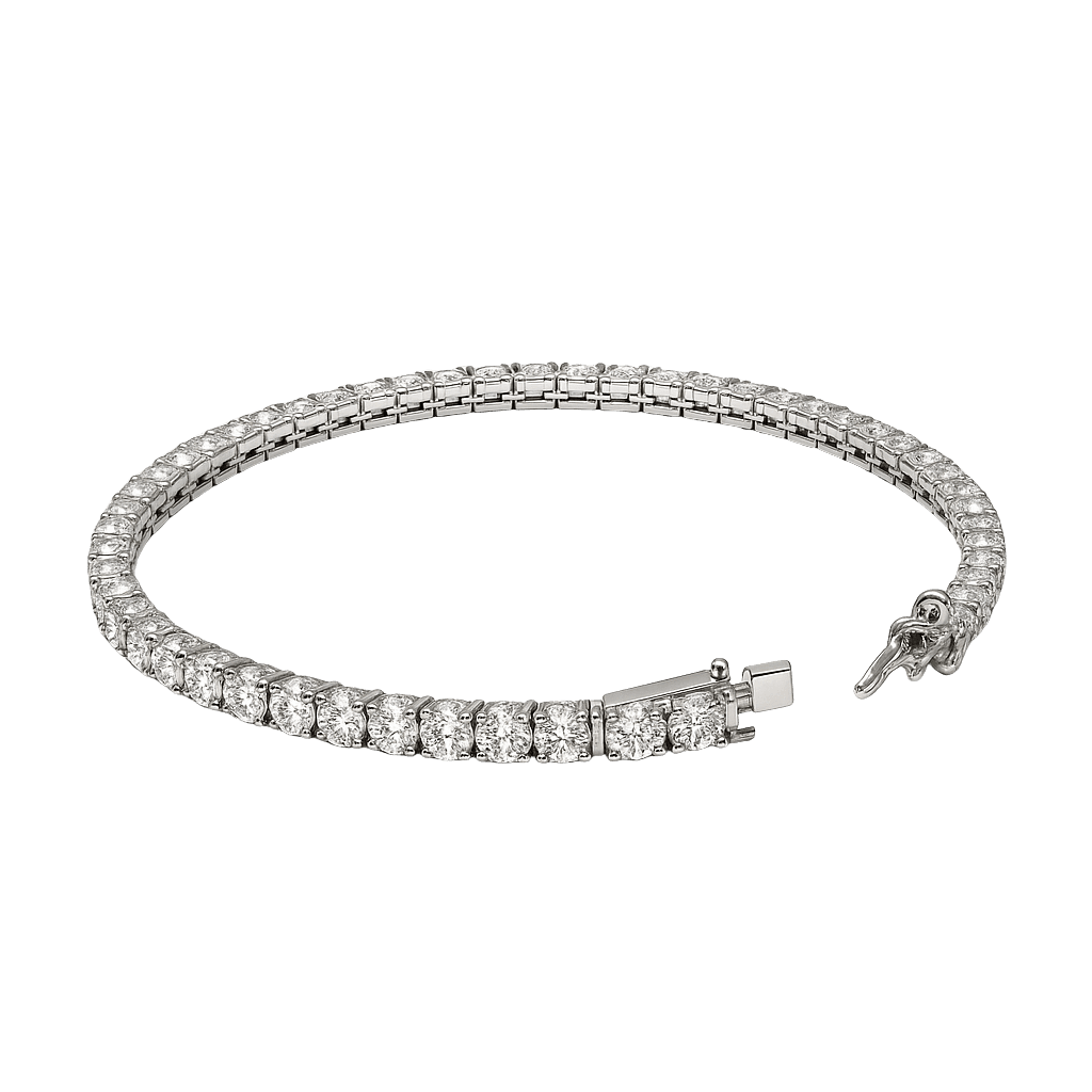 Sparkling Crystal CZ Line Bracelet alternate view