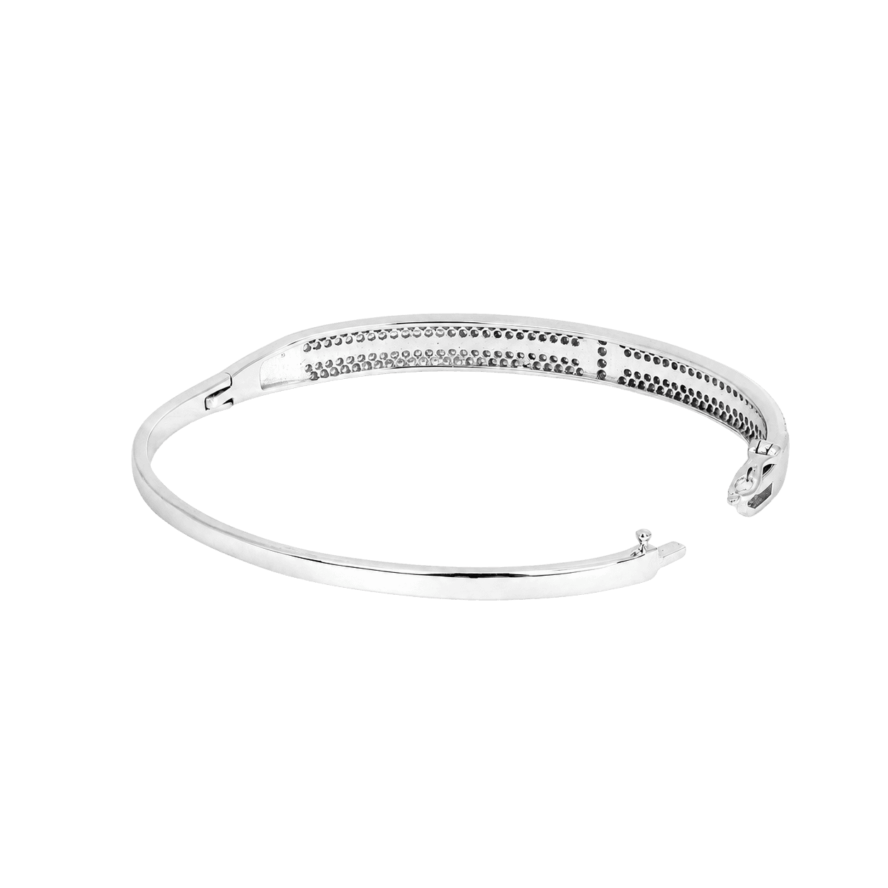 Split Shank Diamond Bangle Bracelet