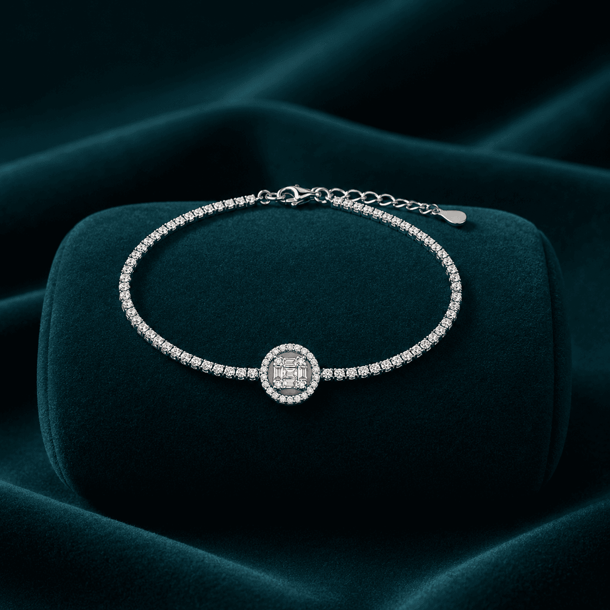 Squaricle Charm Chain Bracelet alternate view