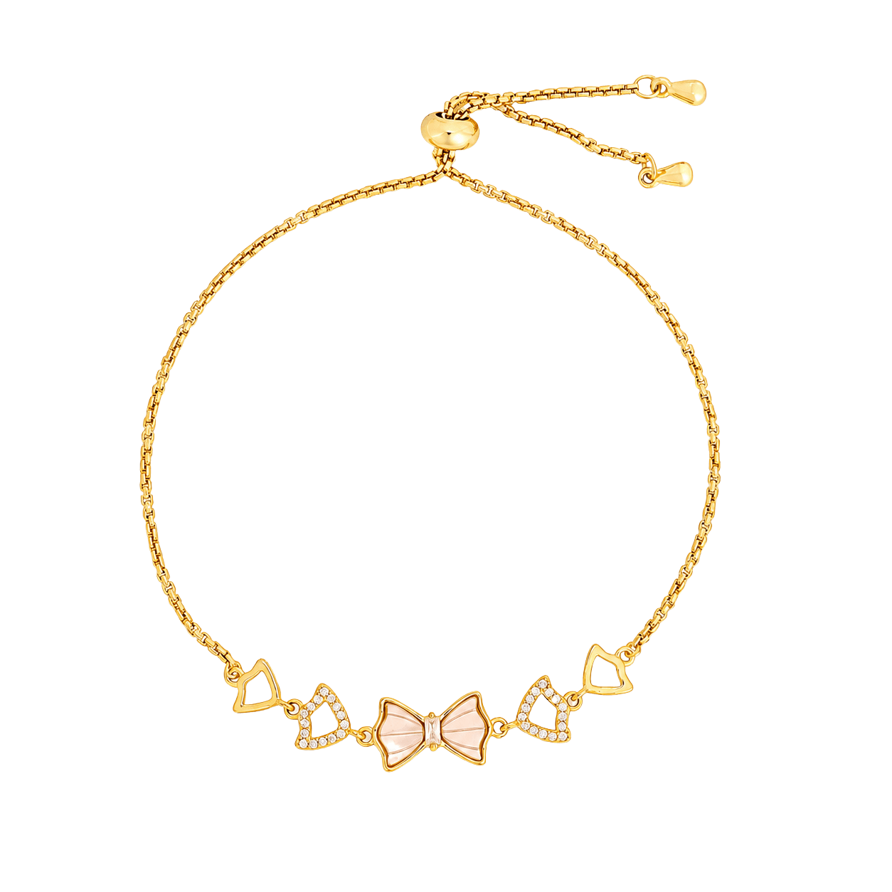 Velour Bow Tie Adjustable Bracelet alternate view