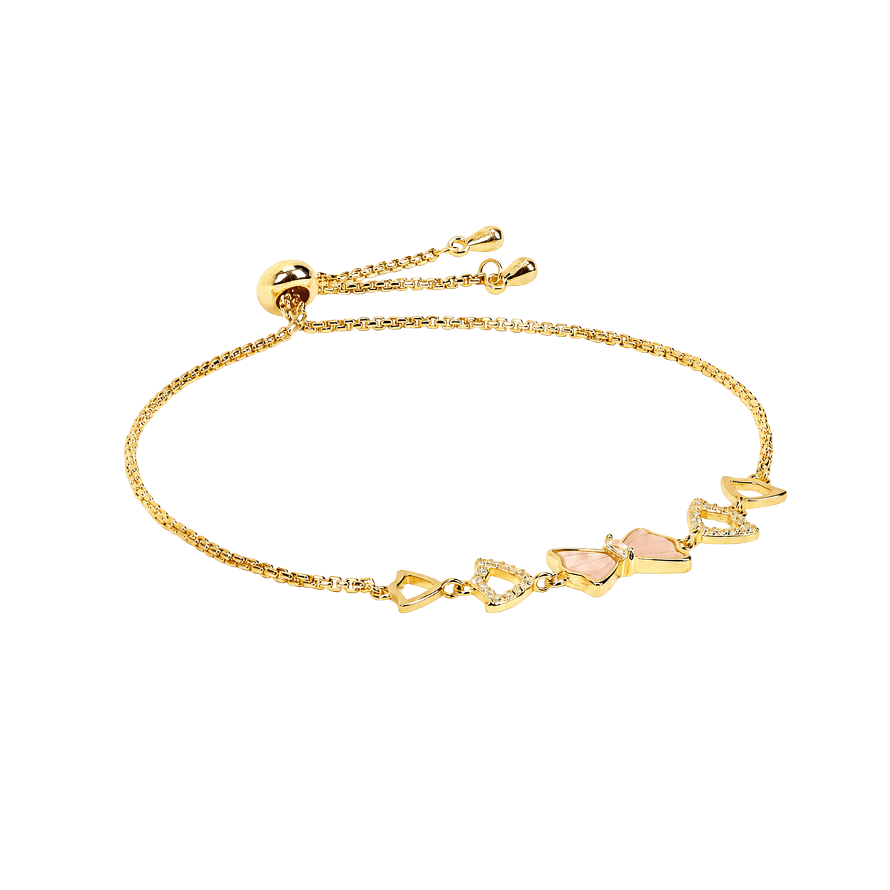Velour Bow Tie Adjustable Bracelet