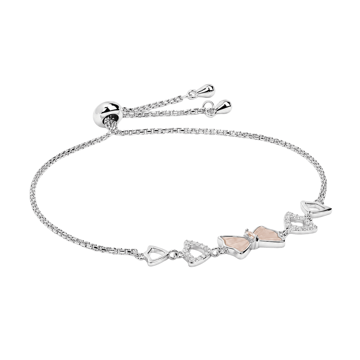 Velour Bow Tie Adjustable Bracelet