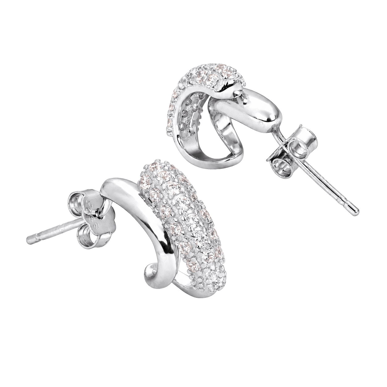Glitzy Golden Textured Hoop Earrings