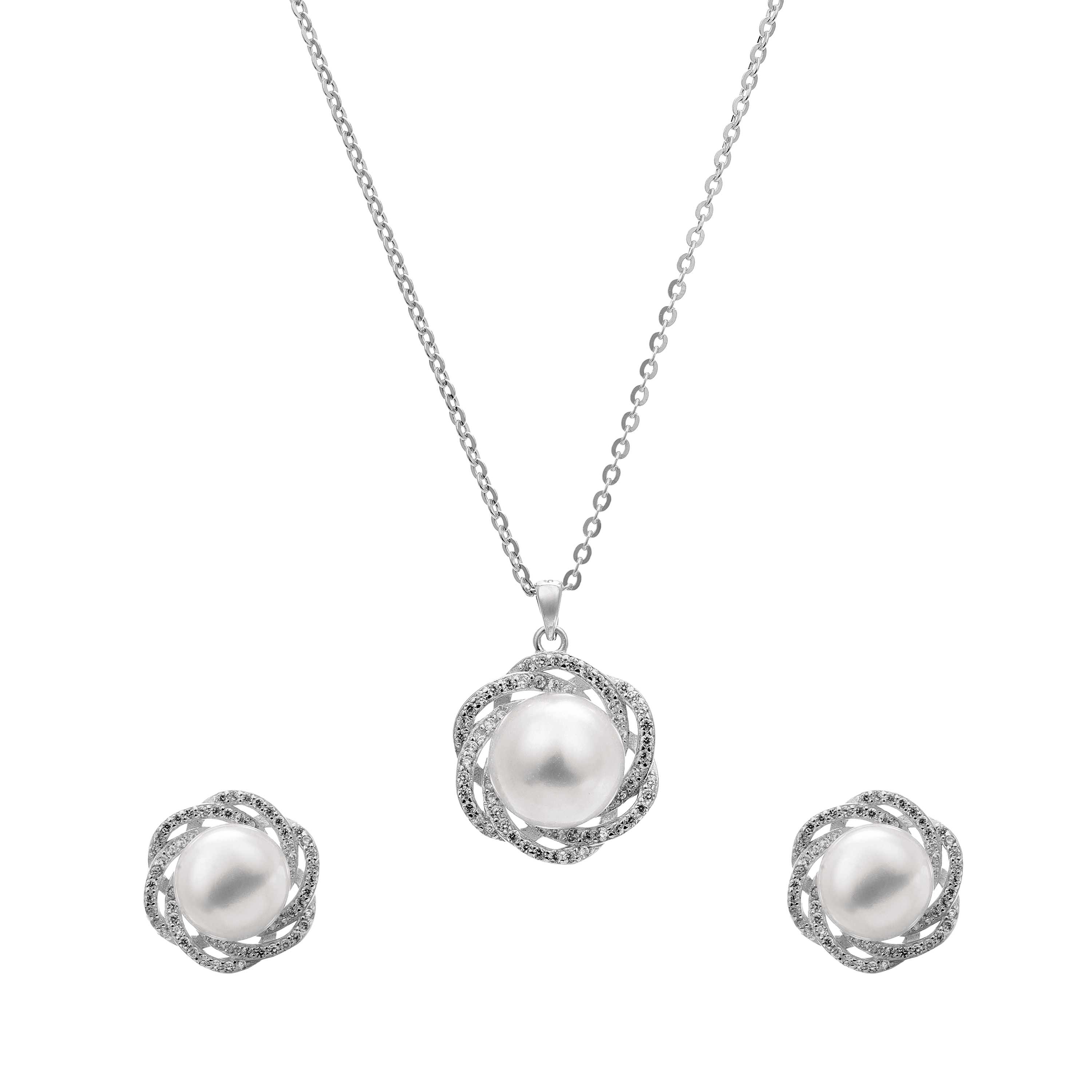 Lucent Circle Trio Pendant Set view 1