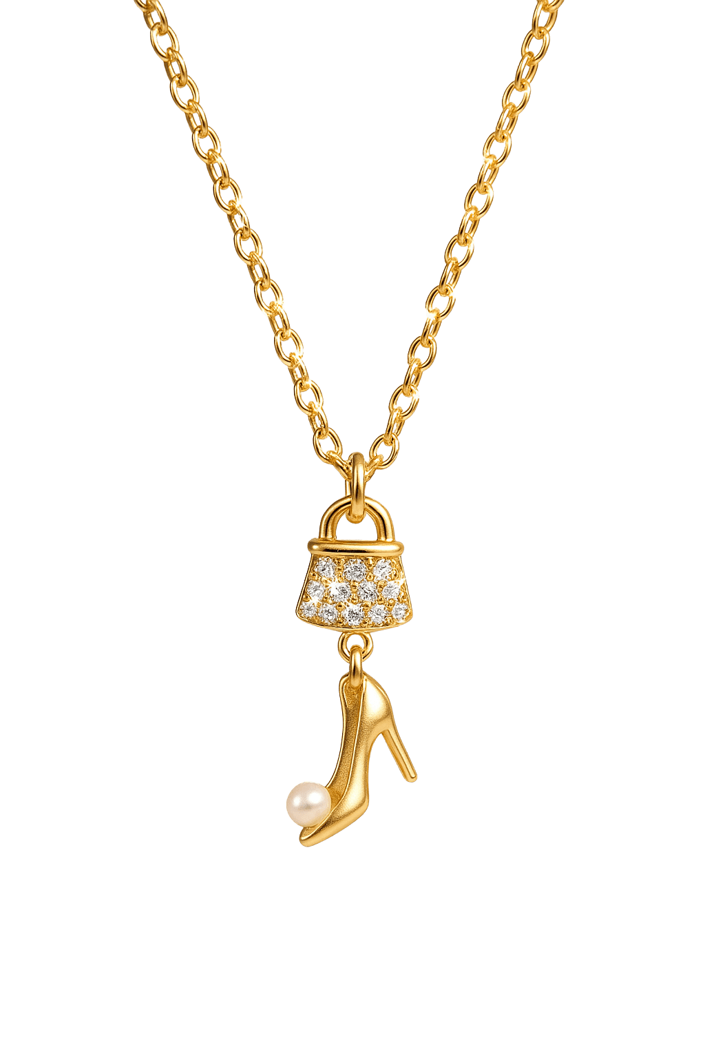Aura Glamour Bag & Heel Chain Pendant view 1