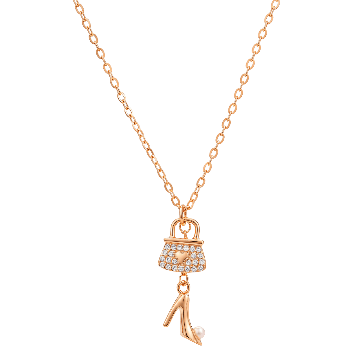 Aura Glamour Bag & Heel Chain Pendant