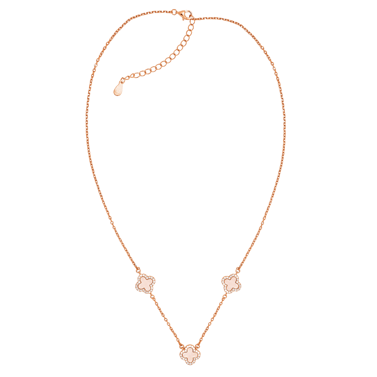 Lucky Triple Clover Chain Pendant