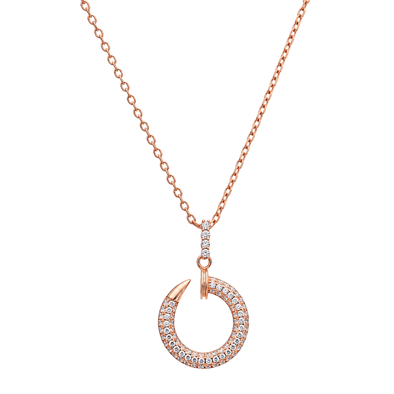 The Iconic Curved Nail Chain Pendant