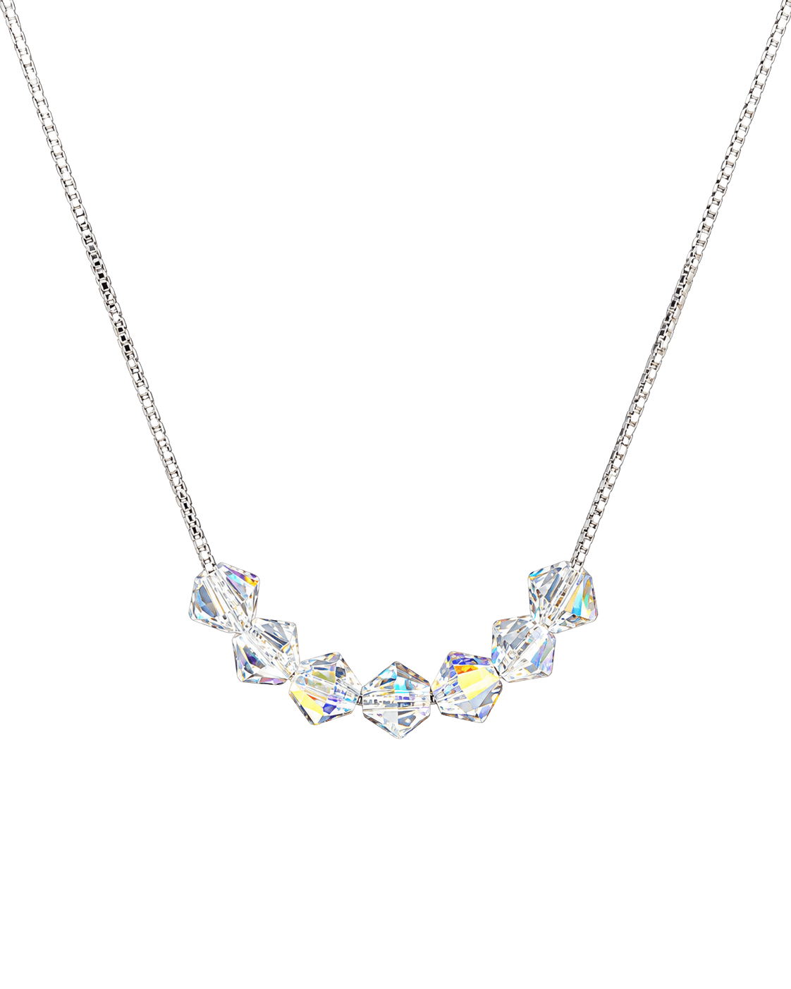 The Prism Arc seven-stone Necklace view 1
