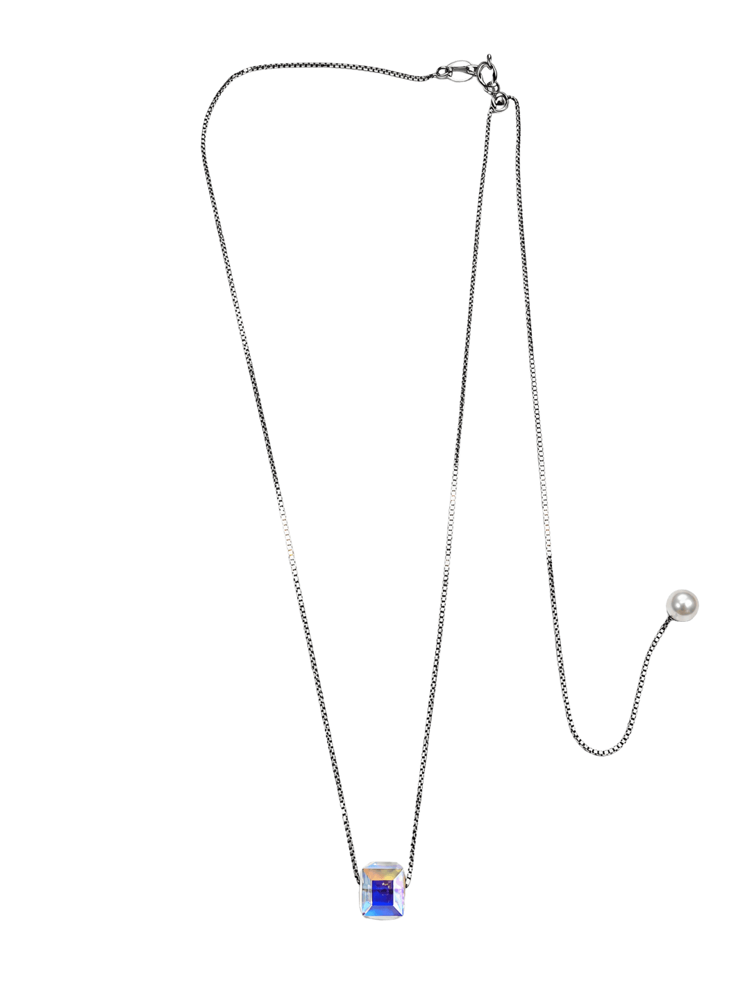 The Stellar Cube Crystal Necklace alternate view