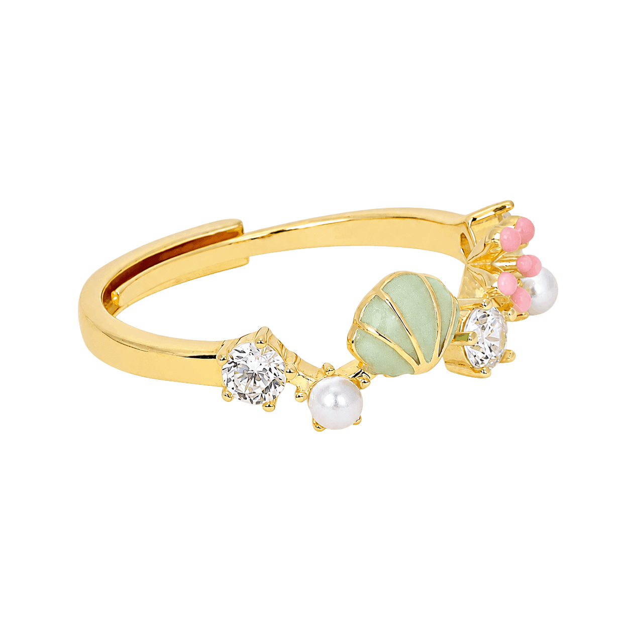 Spring Blossom Pastel Gemstone Ring
