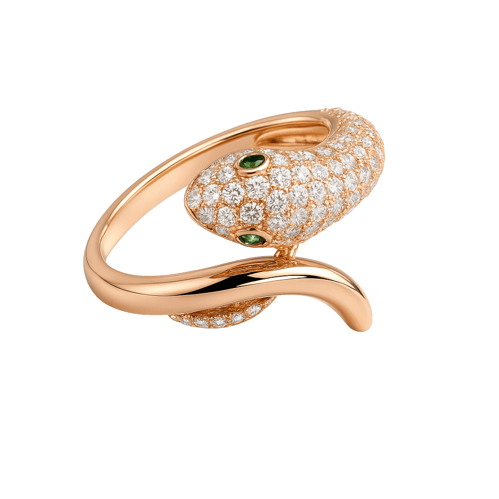 Snake Curvy Statement Ring