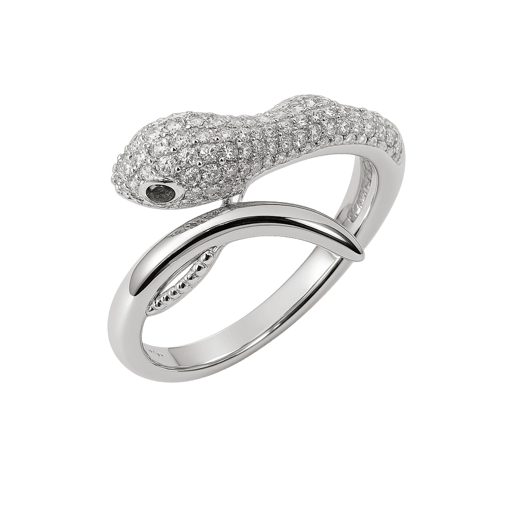 Snake Curvy Statement Ring
