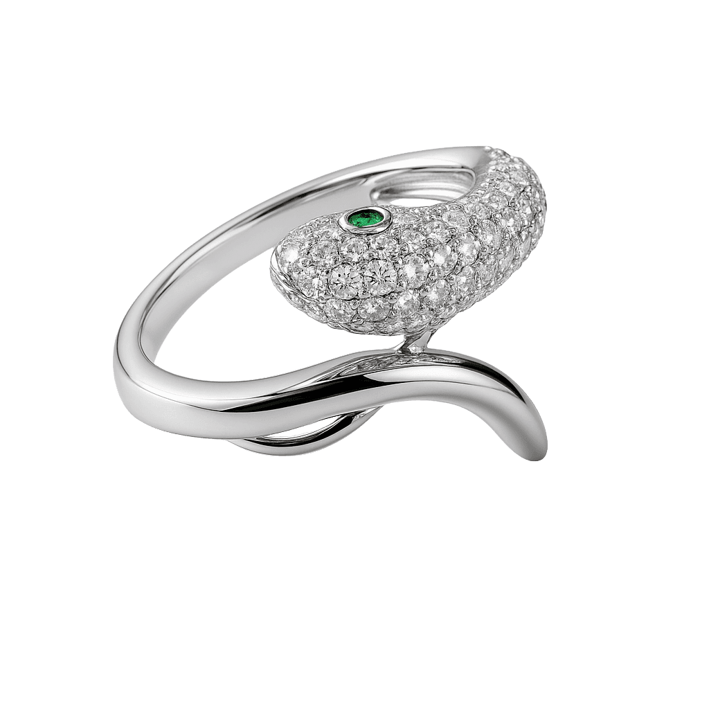 Snake Curvy Statement Ring